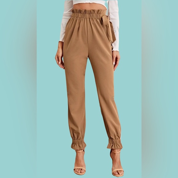 ZTYLING-U Paperbag Pants with Tapered Leg - Picture 1 of 7